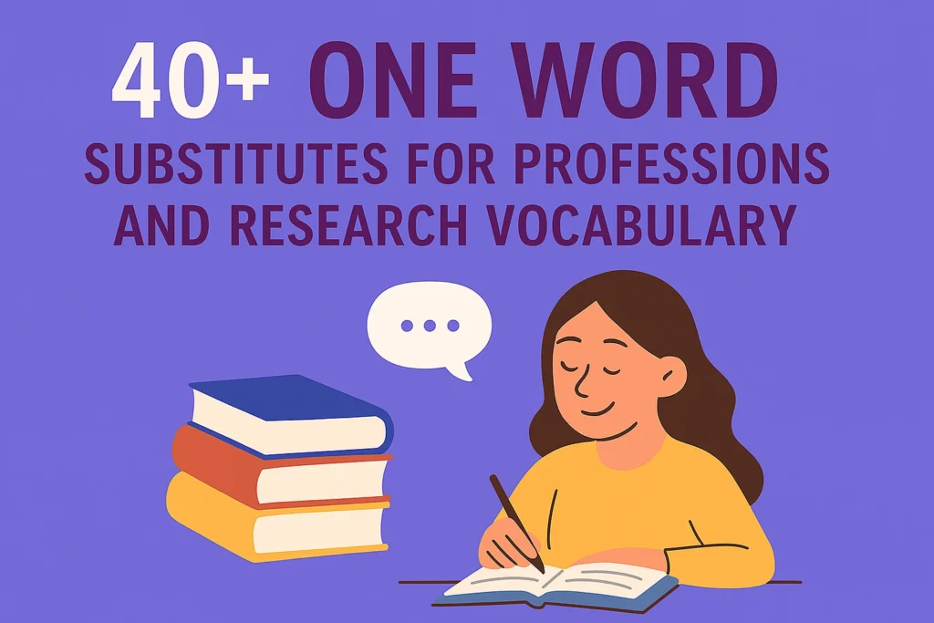 40+ One Word Substitutes for Professions, Research, and Studies for Competitive Exams