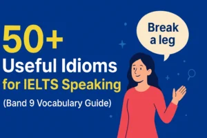 50+ Useful Idioms for IELTS Speaking (Band 9 Vocabulary Guide)